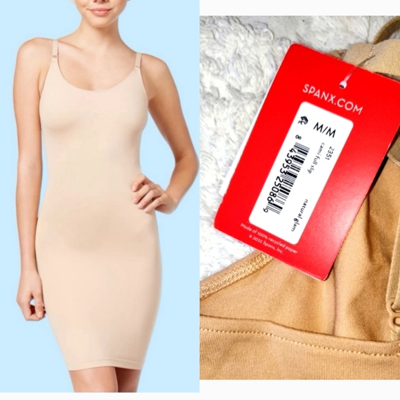 SPANX Other - Spanx Nude Hollywood Socialight Slimming One Piece Adjustable Strap Slip NWT